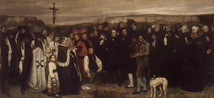 Gustave Courbet Burial at Ornans (mk09) oil painting image